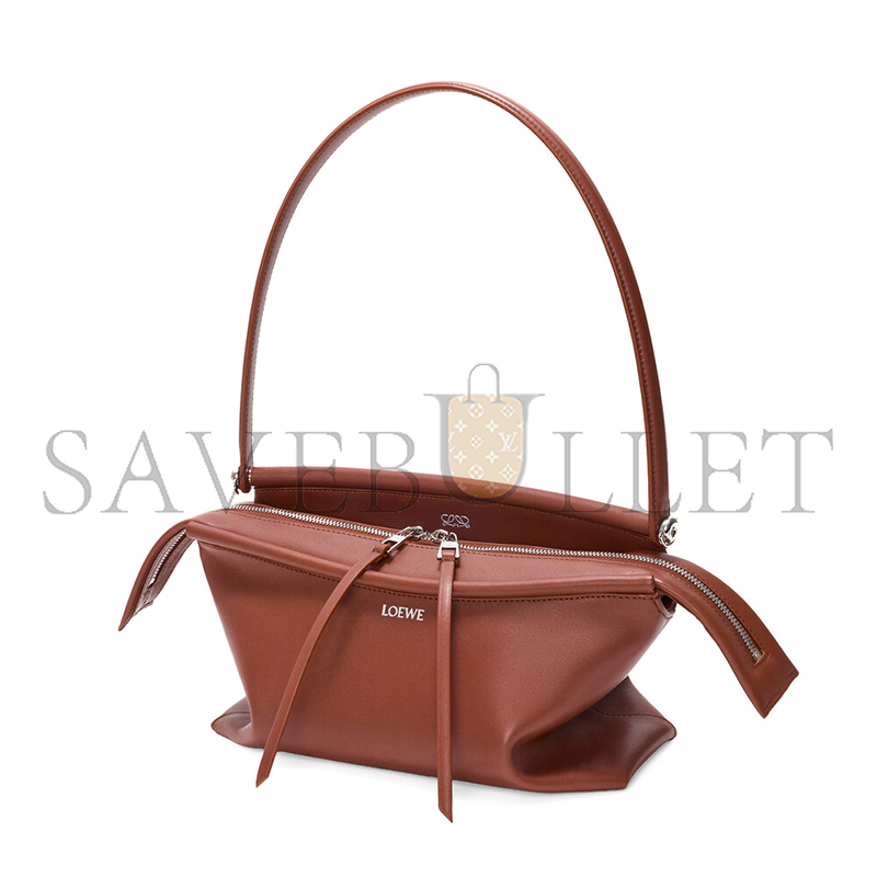 LOEWE SMALL WHISKER BAG IN GLAZED CALFSKIN ATBBTBBX01 (25.5*17*14cm)